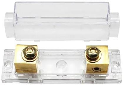 NURII 2 Stück 40A 60A 80A 100A 200A 250A 300A Sicherungen AMP ANL Sicherungshalter, Anschraubsicherung Kfz-Sicherungshalter (Size : 60A)