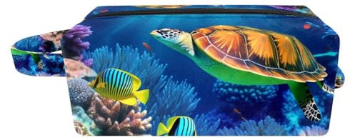 YTYVAGT Make-up-Tasche für Damen, Kulturbeutel für Herren, Reise-Kosmetiktasche, W34c0lf5ibz, 8.2x3.1x3.5 in, Komfortabel