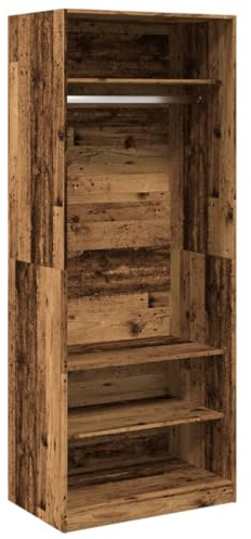 vidaXL Kleiderschrank Altholz-Optik 80x50x200 cm Holzwerkstoff