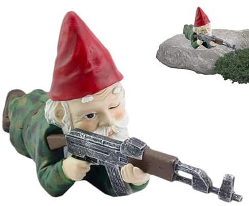 Generisch Lustige Gartenzwerge,Gartenzwergstatue - Lustige Gartenzwerg-Dekorskulptur,Wetterbeständige Zwergenfigur Als Dekoration Für -Innenhof, Rasen, Schlafzimmer, Arbeitszimmer, Garten