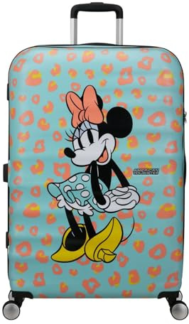 American Tourister Wavebreaker Disney FL - Spinner L, Koffer, 77 cm, 96 L, Mehrfarbig (Minnie Pastel Dots)