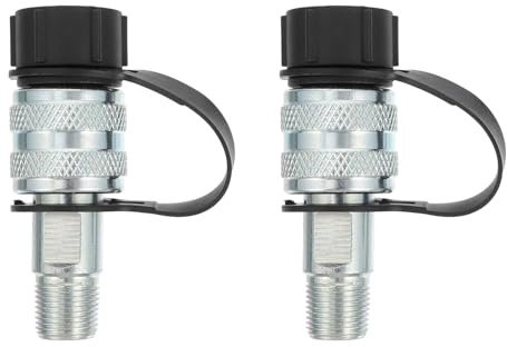 ABOOFAN Giunto Rapido Idraulico 3/8 Femmina 2 Pezzi Connettore Dell'olio Adattatore per Tubi Ad Alta Pressione Resistente alla Corrosione per Impianti Oleodinamici