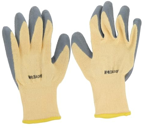 Gadpiparty Electrician Work Gloves High Insulation Rubber Non-slip Abrasion Resistant Breathable Gloves for Electrical Repairs and Low Voltage Safety Protection