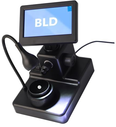 Cámara de microscopio digital con piedras preciosas, visor de inscripciones con luz LED 1500X