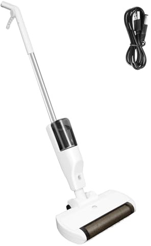 Bowose Cordless Electric Mop, Vacuum & Mop & Sweep 3-in-1, 60 Minutes Runtime, with 500ml Dust Container, 550ml Water Tank, Blue Light, Floor Cleaner Machine for Patio Cleaning and Washing