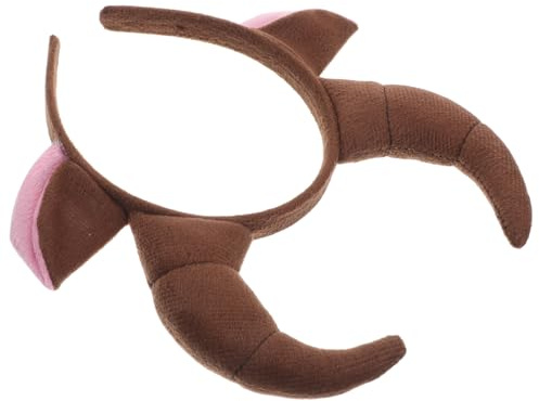WHAMVOX Stierhörner Stirnband Cosplay Haaraccessoire Hörner Halloween Kostüm Tierhaarreif Leicht und Sicher