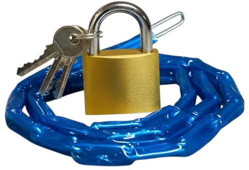 Orbitron 48 Chain with 30mm Lock for Bike/Cycle/Gate/Shed Chain (48)