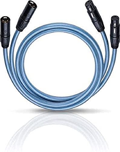 OEHLBACH Series 2 X - High-End Audiokabel mit XLR-Stecker (Made in Germany, HPOCC, für CD-Player, Vor-/Endstufe) - 2 x 1,75 Meter blau