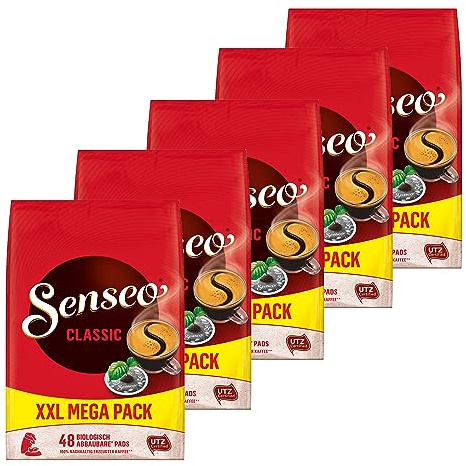 Senseo Kaffeepads Classic / Klassisch, 5er Pack à 48 Pads, 240 Pads