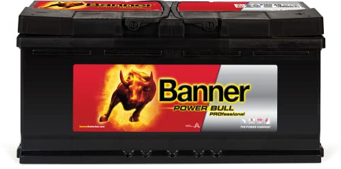 Banner Autobatterie 100AH 12V 820A/EN Power Bull Professional ersetzt 88Ah 92Ah 95Ah