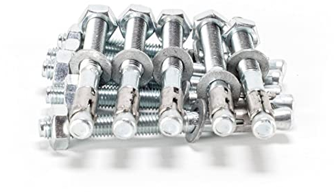 myMAW Schwerlastdübel 10 Stück Packung M10 Bolzenanker Schwerlastanker Dübel Blitzanker Anker M10 Keilanker verzinkt