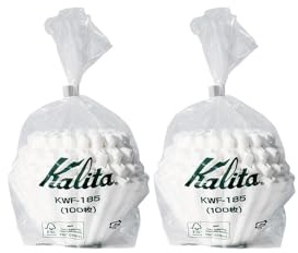 Kalita Twin Pack 22212 Wave Filters, 185, Pack of 200 Total, White (Japan Import)