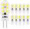 DiCUNO Ampoule G4 LED 12V, 1.5W équivalent à 15-20W halogène, Blanc froid 6000K, 160lm, G4 LED ampoule d'éclairage, Parfait pour hotte de cuisine et lustre, Non dimmable, 10 Pièces