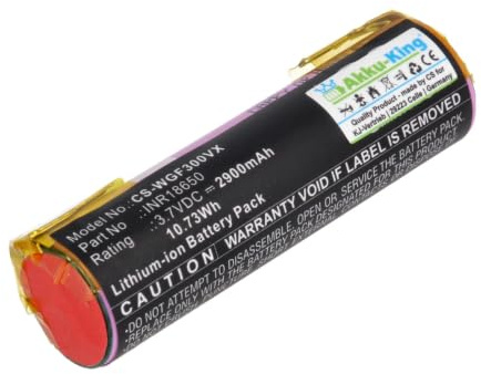 Akku kompatibel mit Gardena 08800-000.640.00, BMZ 1S1PUF18650VTI, Wolf Garten Power 60 - Li-Ion 2900mAh - für Gardena Accu60 Typ 8801