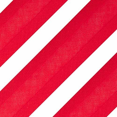 Realm Bias Binding Tape, Cotton, 1 Inch / 25mm - 5 Metres (Red)