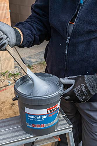Soudal Soudatight - Membrana polimerica con rivestimento liquido ermetico LQ, 4,5 kg, colore: Nero