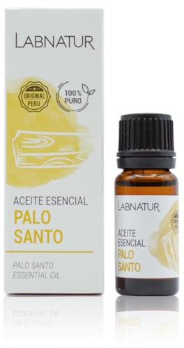 Aceite Esencial Palo Santo 100% Puro - 10 ml - Labnatur | Favorece la Meditación y Concentración - Relajante y Purificante - Limpieza Energética - Cuerpo y Aromaterapia