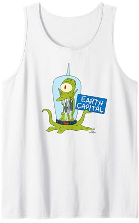The Simpsons Kang and Kodos Earth Capital Tank Top