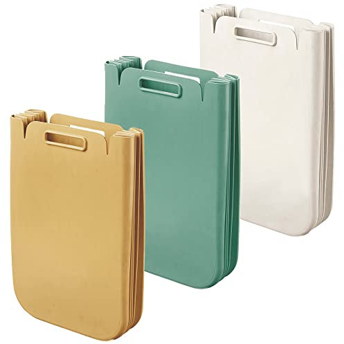 WELL HOME MOBILIARIO & DECORACIÓN Set De 3X Contenedor Multiusos Plegable 25 Litros C/Uno (75L Totales), En Plástico Reciclado, 45X30 Cms, En Color