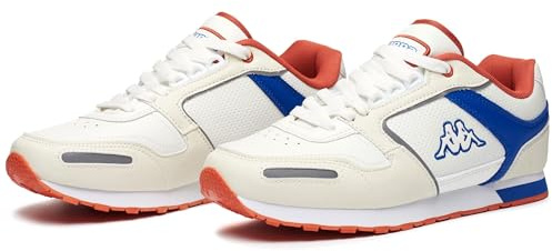 Kappa - Sneakers Bassa, Uomo Donna, Bianco, Plastica Espansa, Fitness. Voghera 5, Taglia: 42