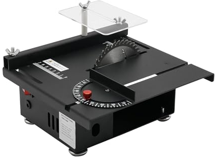 Mini sega circolare da tavolo, 200 W, multifunzione, portatile, di precisione, fai da te, in miniatura, 7 marce, velocità regolabile, seghe da tavolo elettriche precise per artigianato, legno fatto a