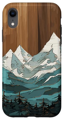 Montagnes en plein air, nature, randonnée, forêt, paysage, thème bois Coque pour iPhone XR