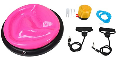 EVTSCAN Fitness-Halbball mit 46 cm Durchmesser, glänzende Oberfläche, ABS-PVC, verdickter Balance-Trainer für Massage-Pilates