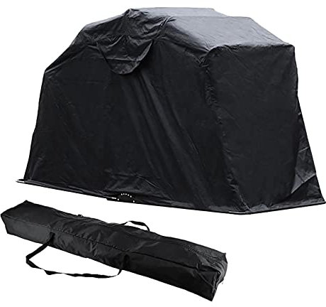 Garage pliable pour moto, scooter, cyclomoteur, garage, bâche de protection pour motos, scooters, vélos, cyclomoteurs, motocross, bois, équipement à outils, 270 x 105 x 155 cm