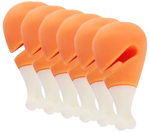 Amosfun 6pcs Silicone Lid Spill Stoppers Decorative Boil Lifters Practical Home Kitchen Gadgets Pot Spill Stoppers Convenient
