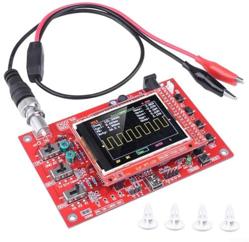HpLive Kit fai da te oscilloscopio digitale portatile, 1 msps frequenza di campionamento 2,4 pollici TFT display oscilloscopio per analisi audio, sincronizzazione video (prodotti finiti)