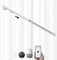 ACRIMO Kit Riel de Cortina Extensible Motorizado Ancho 1-1,6 Metros, Apertura Lateral de las Cortinas, Motor Wifi y Control Remoto, Compatible con Google Home, Alexa y App Tuya Smart