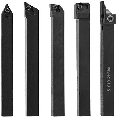ACAGALA 7pcs 10mm Schaftdrehmaschine Drehwerkzeughalter Bohrstange mit Hartmetalleinsätzen