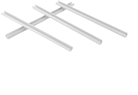 Eawfgtuw 4 Stück Heizkörperrohrmanschetten, verstellbare Länge, 15 mm Durchmesser, 200 mm, 300 mm, 500 mm, Kunststoff-Verdeckungshülsen für Heizkörperrohre (weiß - 500 mm)