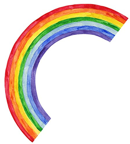 UPKOCH 2 Stück Cartoon-wandaufkleber Regenbogendekor Dekoration Kindergarten Wallpaper Farben Aufkleber Vinyl Pastell Kleinkind Aufkleber Klassenzimmer Name Groß Pvc