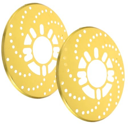 MAGICLULU 2 Pezzi Copertura Decorativa Disco Lega Alluminio per Disco Anteriore e Posteriore Accessorio per Sicurezza