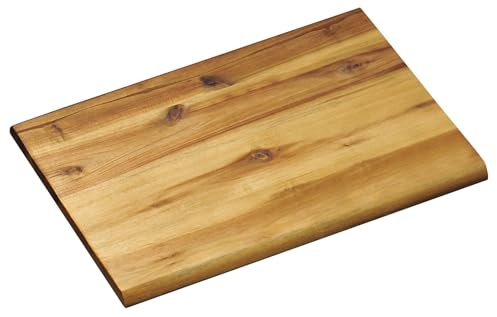 KESPER - Planche à pain - 32 × 21 × 1,5 cm - Bois d'acacia FSC - Huilé à l'huile BIOFA - Résistant à l'humidité - Bord lisse - 28410