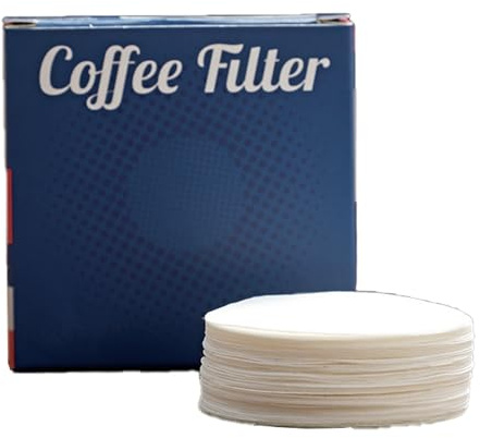100 piezas de papel de filtro para máquina de café espresso, taza de polvo, papel de repuesto para cafetera, herramienta profesional, papel de filtro de café redondo