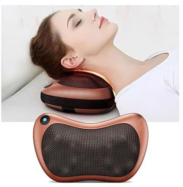 Mediawave Store - Cojín masajeador eléctrico profesional para cuello, espalda y piernas. Terapia Shiatsu y Relax para dolores cervicales y musculares del cuerpo