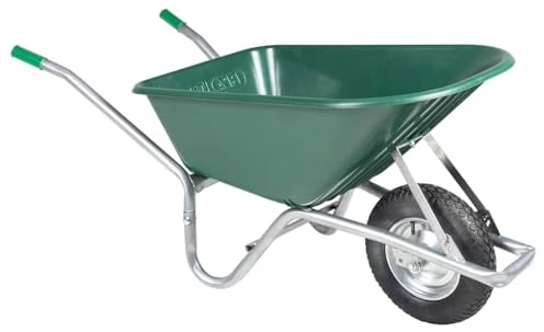 Solivagant Brouette Vert 90 L 150 kg Acier galvanisé et Plastique,(13 KG)