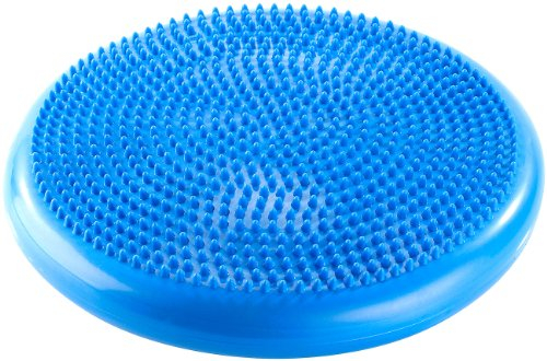 Newgen Medicals Balancekissen Übungen: Luftgefülltes Noppen-Sitzkissen & Balancekissen für Yoga, Fitness & Co (Balance Pad, mit Noppen Übungen, Fuss Massager)