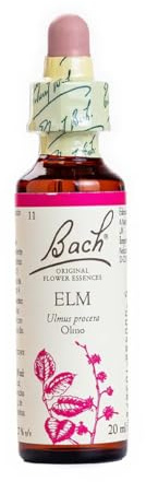 Bach - Flor de Bach Elm, Complemento Alimenticio, 20 ml | Extracto de Olmo (Elm), Ayuda para la Gestión de Emociones, Eficiencia, Uso Diario, Formato Gotas, Adultos, 20 ml