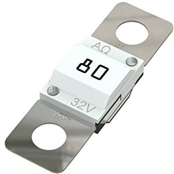 AUPROTEC Midi Hochstromsicherung Schraubsicherung 40A - 100A Auswahl: 80A Ampere weiß, 3 Stück