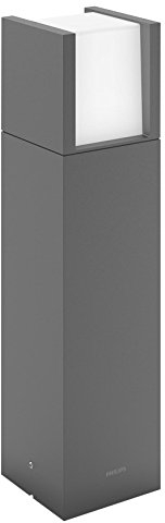 Philips Lighting Lampione LED Arbour, per Esterni, Basso, 6W, Luce Bianca Calda, Nero