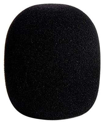 Gemini _ Mall® 45-mm-Schaumstoff-Mikrofon-Windschutz, Mikrofonbezug, erhältlich in 5 Farben schwarz Schwarz Einheitsgröße