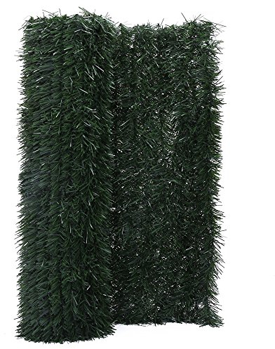 Zelsius Balkon Sichtschutz Tanne | 300 x 100 cm | Blickschutz ohne Bohren | Windschutz für Balkon, Garten, Terrasse | Sichtschutz Garten, Verkleidung Balkon, Gartensichtschutz, Dekorative Zäune