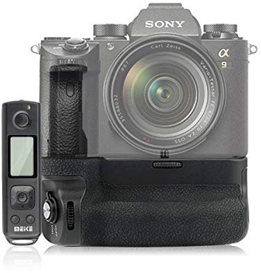 Meike New Pro Battery Grip MK-A9 A7RIII Built-in 2.4GHz Remote Controller Up to 100M to Control shooting Vertical-shooting Function for Sony A9 A7RIII