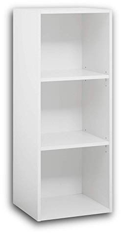 Stella Trading PAULA 2x Praktisches Baby Wickelkommode Unterstellregal - Stauraumerweiterung für den Wickeltisch in Weiß - 37 x 94 x 32 cm (B/H/T)
