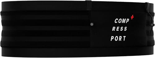 Compressport Free Belt PRO, Cintura da Trail Running Unisex-Adult, Nero, XS-S