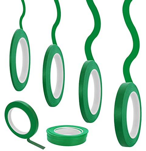 ASTER 4 Rolls Fine Line Masking Tape, Fineline Automotive Paint Tape 1/16, 1/8, 1/4 and 1/2 Inch Wide x 52 Yard Thin Lines Masking Tape for DIY Car Auto Paint (Green)