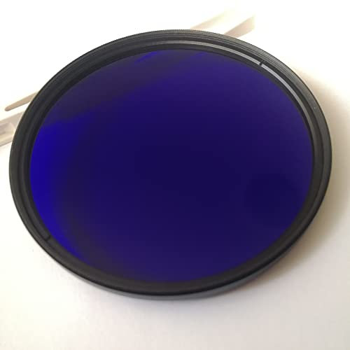 M77 UV IR Pass Camera Filter with ring ZB2 BG3 380nm Dual Bandpass Violet Blue GLass